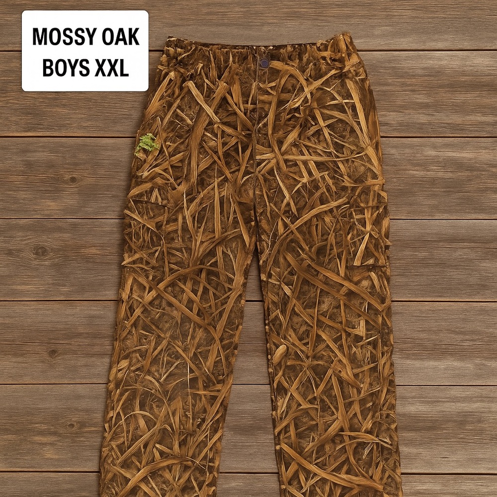 Mossy Oak Boys XXL Camo Hunting Pants Blades Print Lined